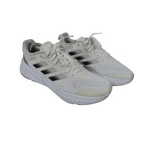Adidas Questar Mens Running Shoes White Silver Bounce Size 11